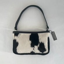 Load image into Gallery viewer, Cowhide Shoulder Bag | Black and White