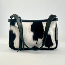 Load image into Gallery viewer, Cowhide Shoulder Bag | Black and White