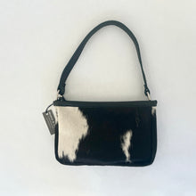 Load image into Gallery viewer, Cowhide Shoulder Bag | Black and White