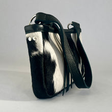 Load image into Gallery viewer, Cowhide Shoulder Bag | Black and White