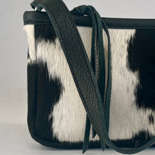 Load image into Gallery viewer, Cowhide Shoulder Bag | Black and White