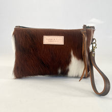 Load image into Gallery viewer, Cowhide Wristlet Clutch | Tri-Color