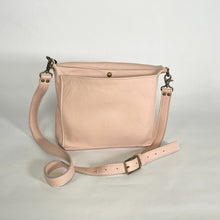 Load image into Gallery viewer, Jane Leather Messenger Bag with Crossbody Strap | Blush Pink