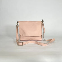 Load image into Gallery viewer, Jane Leather Messenger Bag with Crossbody Strap | Blush Pink