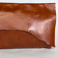 Load image into Gallery viewer, RAW EDGE Leather Crossbody Bag | Brandy | One-of-a-Kind