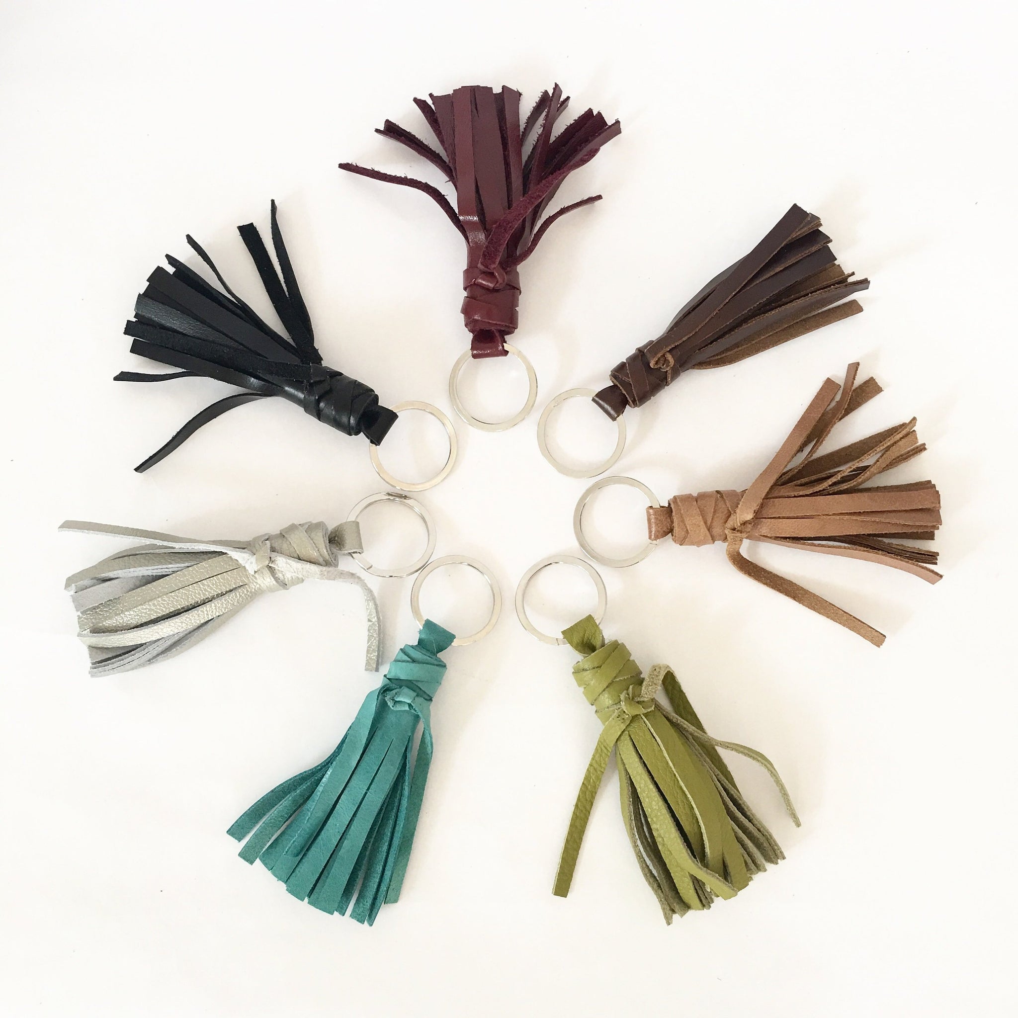 Leather Tassel Keychain | Marge Handmade, & NC Rudy Charlotte